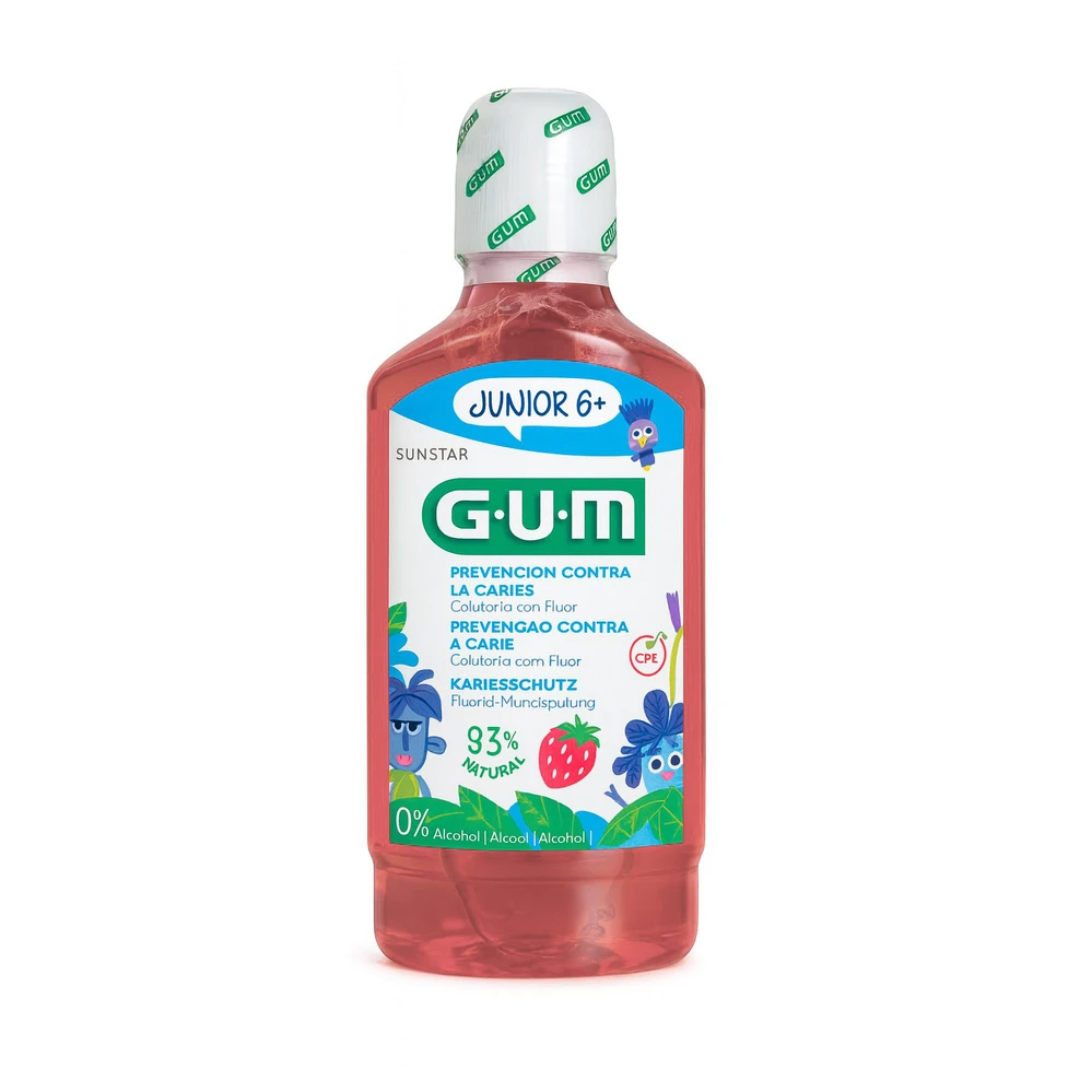 GUM Junior ústní voda (výplach) pro děti s fluoridy  300 ml