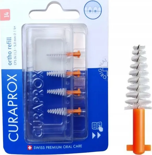CURAPROX CPS 14 Ortho (kónické) oranžové 4 ks
