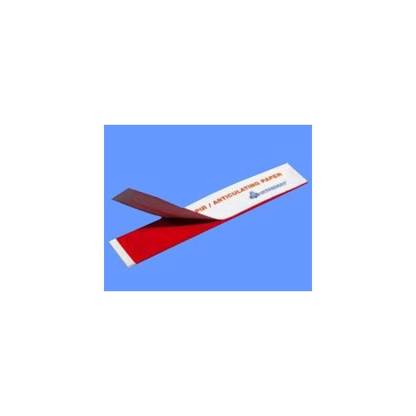 Artikulační papír proužky červené 12x10 listů