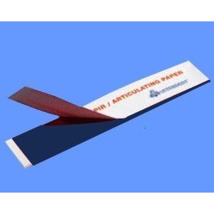 Artikulační papír proužky modročervené 12x10 listů