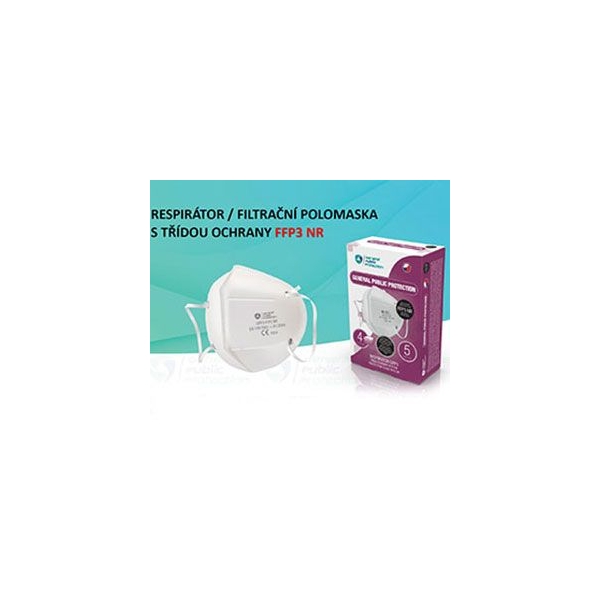 Respirátor FFP3, 5ks, 4vrstvý,nejvyšší ochrana