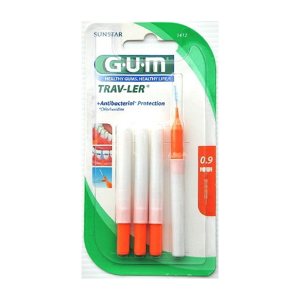 Gum Trav-Ler průchodnost 0,9mm MK cylindrický 6ks + krytka