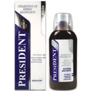 PresiDENT Ústní voda White bez alkoholu 250 ml