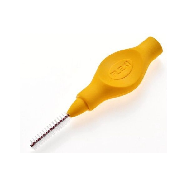 Tandex Flexi 0,7mm mezizubní kartáček (žlutý) 1ks + kryt