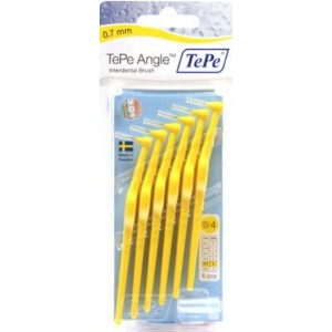 TePe Angle 0,7 mm mezizubní kartáček (žlutý) 6ks + kryt