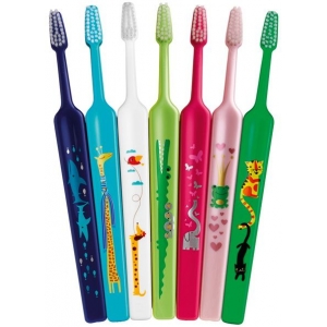 TePe Select Compact Zoo X-Soft dětský zubní kartáček 3+1 zdarma