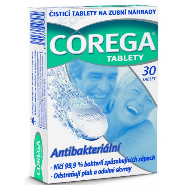 Corega Tablety antibakteriálníl 30 ks