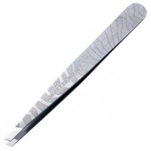 Tweezerman Slant Zebra Satin Etched Pinzeta