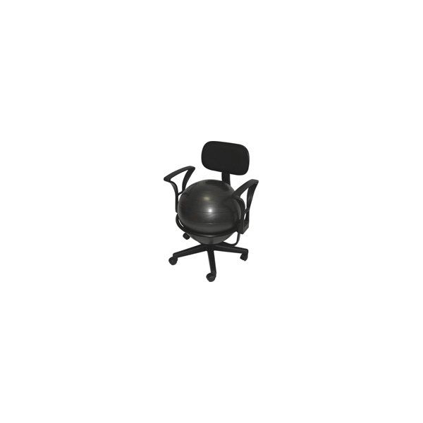 Balónová židle BC-0210 vč. míče, opěrek na ruce a opěradla, pro dospělé do 150kg